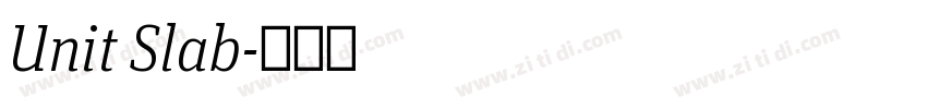 Unit Slab字体转换